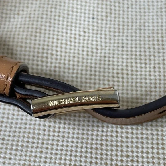 Michael Kors Sullivan Large Leather and Linen Messenger Bag travel office career - Picture 10 of 12